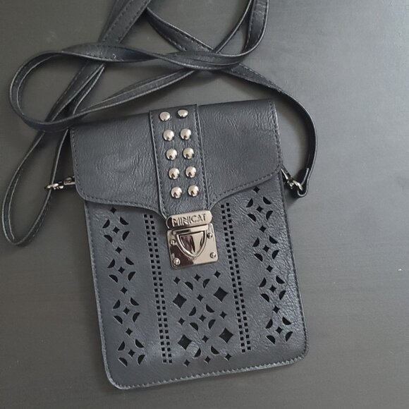 Minicat black small crossbody | Women RFID Blocking Small Crossbody Bags - Picture 1 of 4